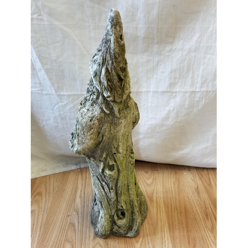 34 - Concrete Garden Statue of a Wizard. 53cm Tall. Collection Only.