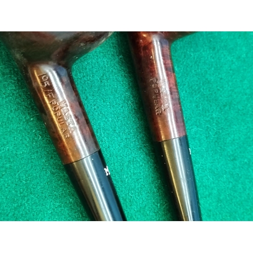 352 - New/Old Stock 2 x 1950's Bruyere Masta Patent Smoking Pipes, No 195F and No 35F. Both Boxed.