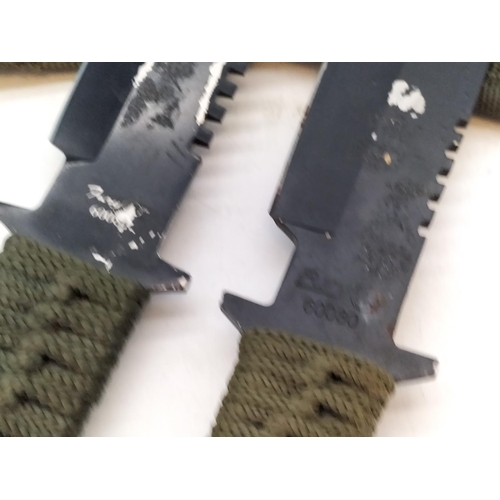 353 - Pair of Fury 60080 Cord Wrapped Tactical Knives. 30cm Long. 21+ Age ID Required on Purchase.