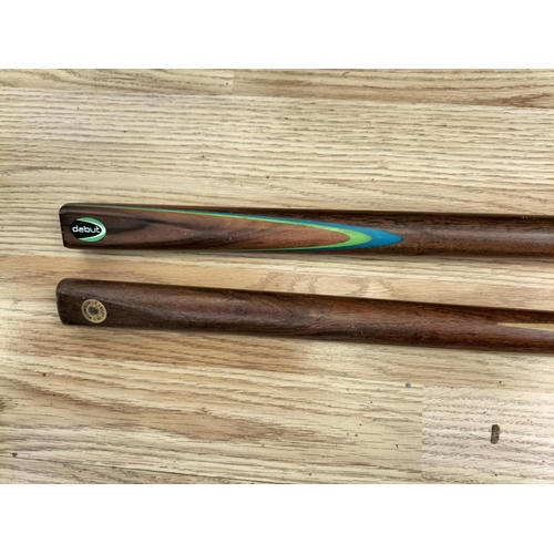 398 - 2 x Snooker Cues - Stephen Maguire Debut Cue plus E.J.Riley Ltd (Accrington).