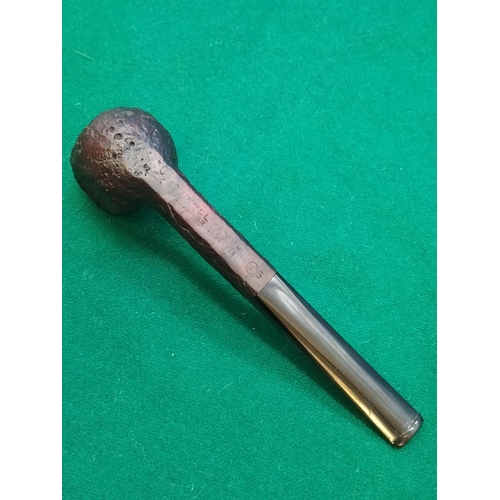 409 - CEK Dunhill Shell Briar 4 S White Spot Smoking Pipe. Never Used. Excellent Condition. 14.5cm Long.