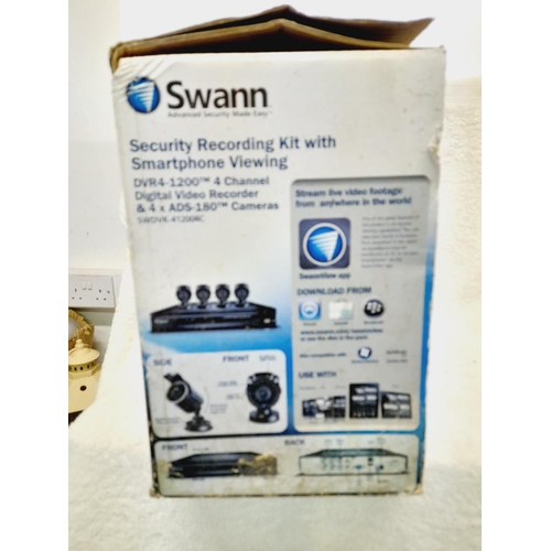 483 - Boxed Unused Swann Advanced Security Recording Kit with Smartphone Interaction. Untested.