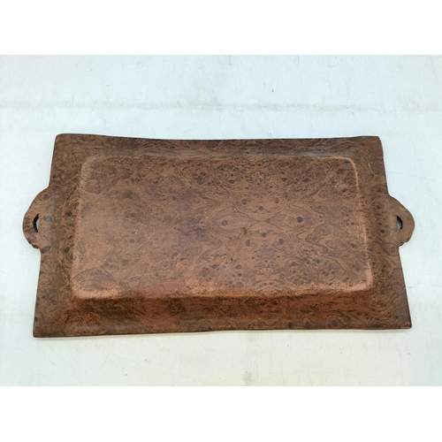 504 - Vintage 1950's Wooden Bar Tray. 34cm x 17cm.