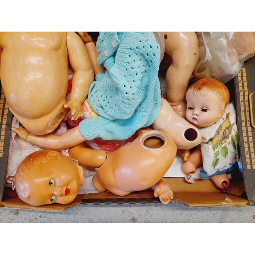 545 - Collection of Dolls and Doll Parts for Restoration.