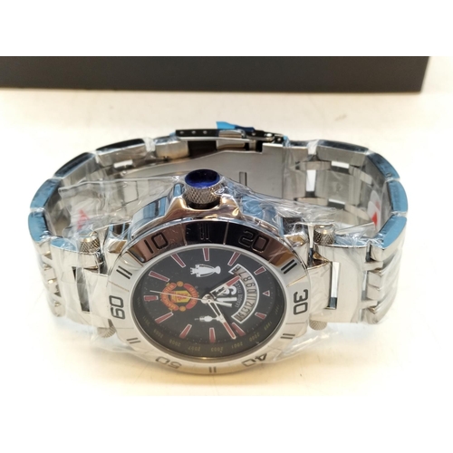 589 - New in Box Rare 2011 Manchester United '19 League Title' Limited Edition Watch.