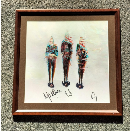 59 - Framed Take That III Signed Print. 33cm x 33cm.