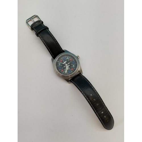 590 - The Battle of Britain 75th Anniversary Watch with Rare Coloured Dial. In Presentation Case.