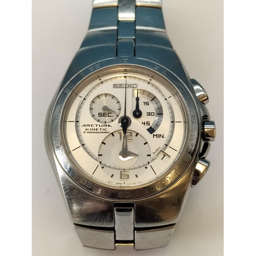 601 - Seiko Kinetic Arctura Chronograph Men's watch W/O.