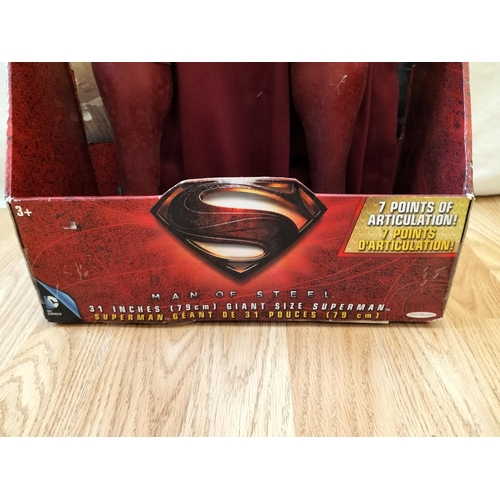 610 - DC Comics Large 78cm Tall Superman with Original Packaging.