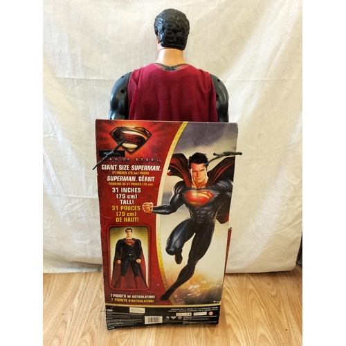 610 - DC Comics Large 78cm Tall Superman with Original Packaging.