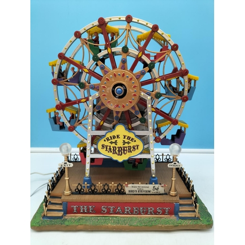 613 - Boxed Lemax 'the Starburst' Ferris Wheel with Power Lead. W/O.