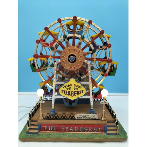 613 - Boxed Lemax 'the Starburst' Ferris Wheel with Power Lead. W/O.