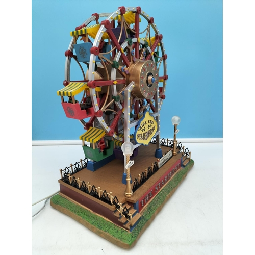 613 - Boxed Lemax 'the Starburst' Ferris Wheel with Power Lead. W/O.