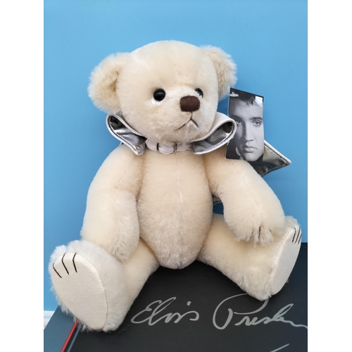 614 - Elvis Limited Edition Grund Teddy Bear in Box. Wear to Cape.