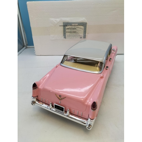 626 - Bradford Exchange Extra Large Elvis Presley Pink Cadillac Masterpiece Sculptural Car. Limited Editio... 