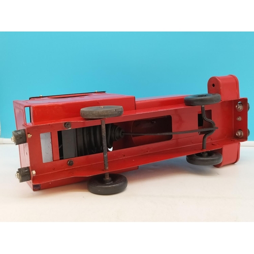 633 - 1950's Tin Train. Replacement Wheel. 23cm High, 47cm x 14cm.