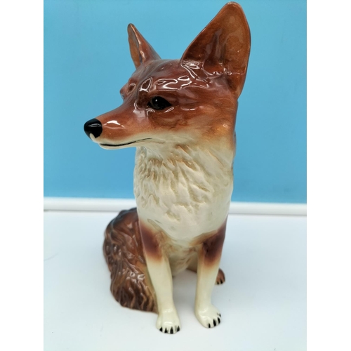 636 - Coopercraft Figure of a Fox. 16.5cm Tall.