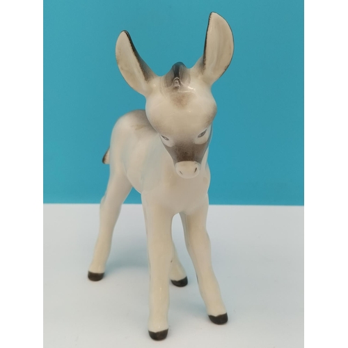 639 - Vintage Lomonosov Tiger Club Figure plus a Figure of a Donkey. Tallest 14cm.