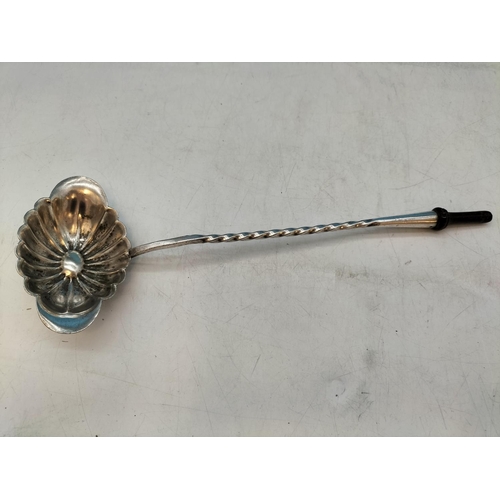 64 - Late 19th Century Christofle French Silver Scalloped Ladle (28cm) plus Mid 19th Century Christofle S... 