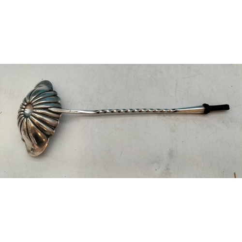 64 - Late 19th Century Christofle French Silver Scalloped Ladle (28cm) plus Mid 19th Century Christofle S... 