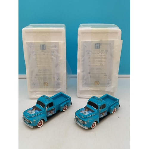 650 - 2 x Boxed Hamilton 'Runaway with Elvis' Trucks. No 1998 and 1976 with Certificates of Authenticity.