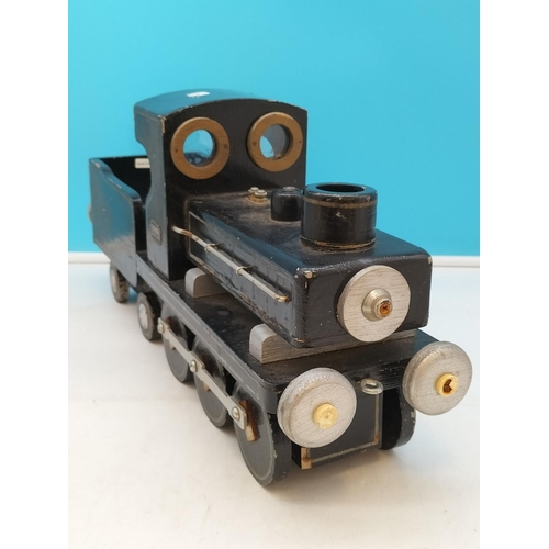 77 - Wooden Toy Train Engine Southern 1991. 24cm High, 52cm x 13cm.