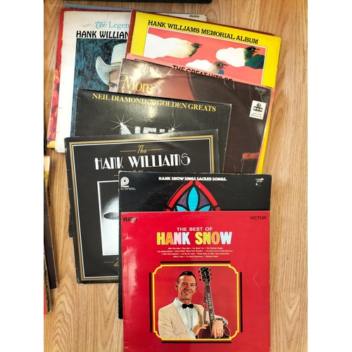 93 - Collection of Vinyl Records to include a Good Collection of Country including Hank Williams, Hank Sn... 