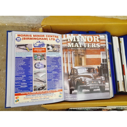 94 - Collection of Ephemera relating to Morris Minor to include Magazines, Videos, Manuals, etc.