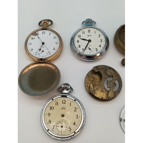 125 - Mixed Pocket Watches for Spares/Repairs.