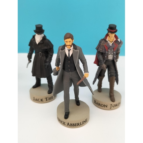 126 - Ubisoft Assassins Creed Figures (10) to include Baron Jordane, Aspasia, etc. Approx 10cm High