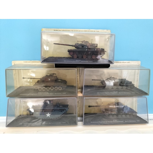 135 - DeAgostini Die-Cast Precision Model Collection 'Combat Tanks' (5). Unopened.