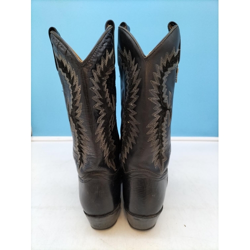 142 - Pair of Leather Harley Davidson Boots. Used. Size 11M.