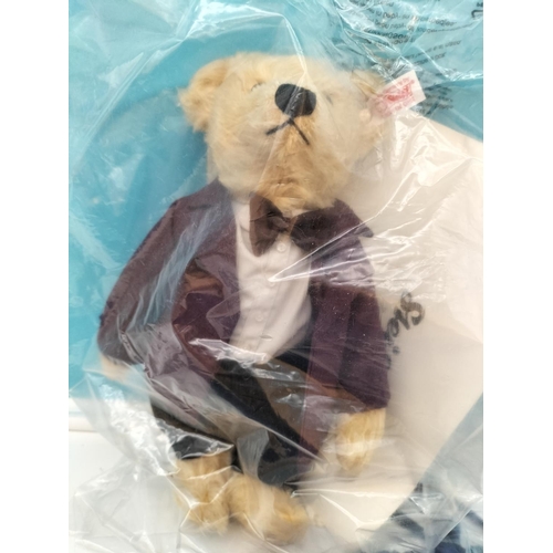 144 - Unopened Steiff 'Doctor Who' Bear with Dust Bag 664571. To Celebrate 50 Years of Doctor Who. 26cm Ta... 