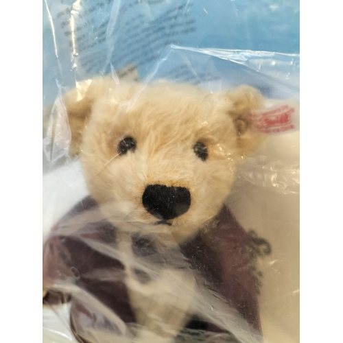 144 - Unopened Steiff 'Doctor Who' Bear with Dust Bag 664571. To Celebrate 50 Years of Doctor Who. 26cm Ta... 