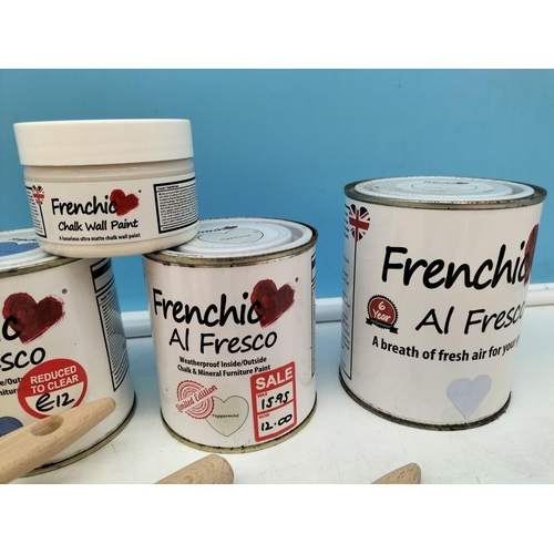 182 - Quantity of Frenchic Furniture Paint to include 750ml Parma Violet (2), 500ml Forget Me Never and Pe... 