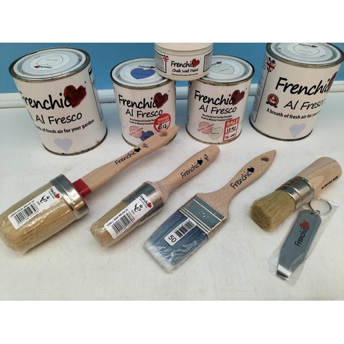 182 - Quantity of Frenchic Furniture Paint to include 750ml Parma Violet (2), 500ml Forget Me Never and Pe... 