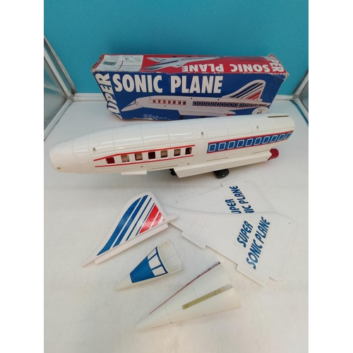 191 - Large Vintage 'Concorde' Supersonic Jet with Engine and Cabin Lights and Flight Sounds W/O. Boxed.