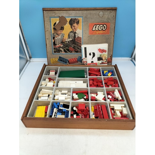 212 - 1960's Lego Box with Contents.