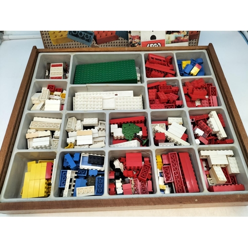 212 - 1960's Lego Box with Contents.