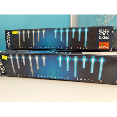 216 - 6 x Boxed Noma 16 LED Stick Icicles/Christmas Lights.