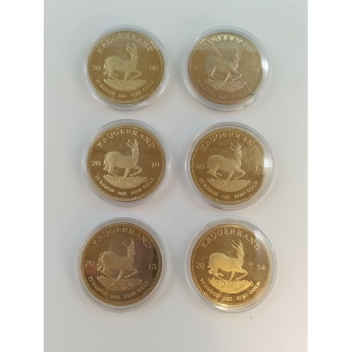 252 - Replica Krugerrand Coins (6).