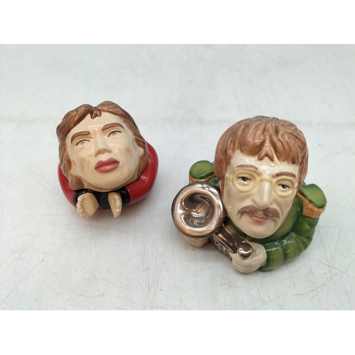 276 - Boxed Kevin Francis Face Pots (2) - 'John Lennon' and 'Mick Jagger'.