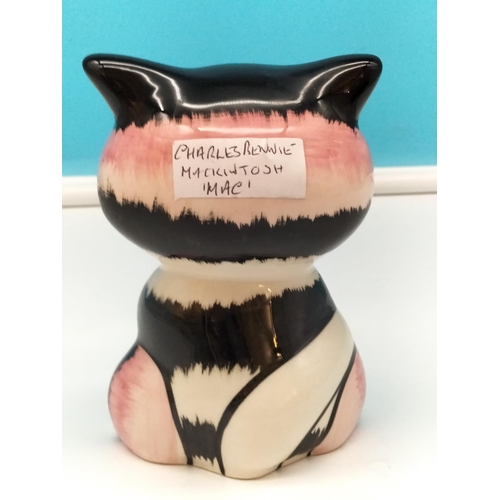 279 - Lorna Bailey Cat Figure 'Mac'. 13cm High.