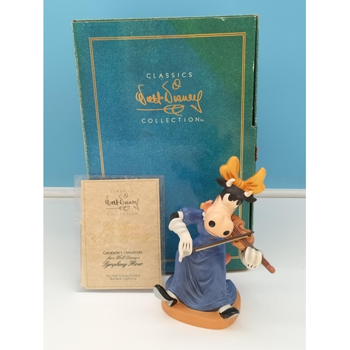 56 - Boxed with Certificate Walt Disney Classics Collection Symphony Hour 'Clarabell's Crescendo' 17cm Fi... 