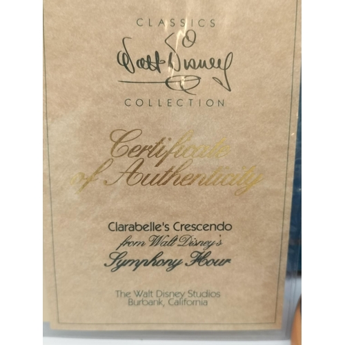 56 - Boxed with Certificate Walt Disney Classics Collection Symphony Hour 'Clarabell's Crescendo' 17cm Fi... 