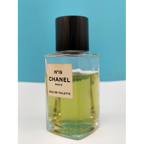 6 - Vintage Chanel No19 50ml Eau de Toilette with Gift Bag. Part Used.