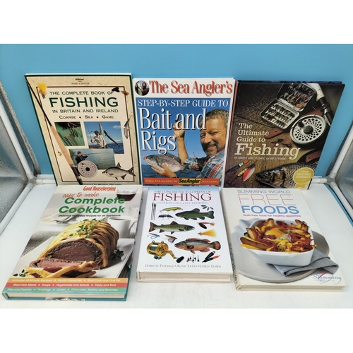 624 - Fishing Books (9) plus Cook Books (2).