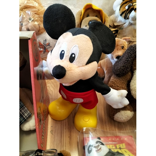 647 - Collection of Mixed Soft Teddies/Plush Toys to include Mickey Mouse (W/O), Rupert Hand Puppet, Boxed... 