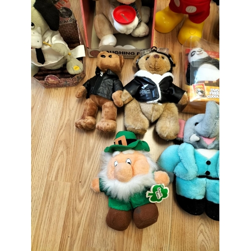 647 - Collection of Mixed Soft Teddies/Plush Toys to include Mickey Mouse (W/O), Rupert Hand Puppet, Boxed... 