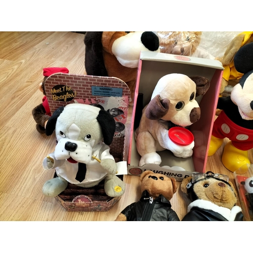 647 - Collection of Mixed Soft Teddies/Plush Toys to include Mickey Mouse (W/O), Rupert Hand Puppet, Boxed... 